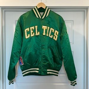 Vintage Celtics Starter Jacket Green Size Large